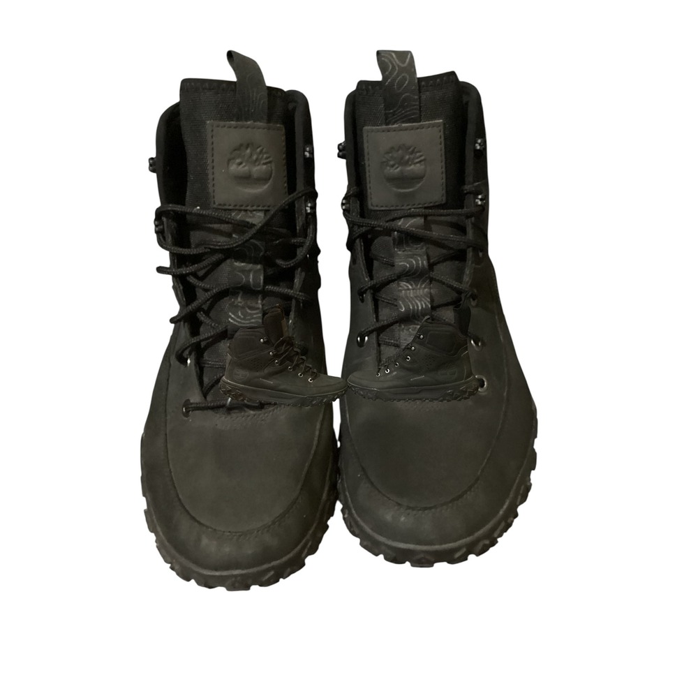 Timberland Men's Black Mid lace-up Hiking Boots